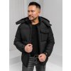 Čierna pánska zimná bunda s kapucňou Bolf 19M1292A1