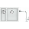 Súprava granitový drez Franke Maris 125.0687.271, kuchynská batéria Franke Lina 115.0712.420