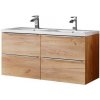 CMD Skrinka do kúpeľne CAPRI OAK A dub craft MDF/laminát 120 cm x 57 cm x 46 cm