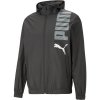 Puma HOODED GRAPHIC WINDBREAKER Pánska bunda, čierna, L