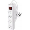 EMOS Predlžovačka 3x2 m s vypínačom + USB P1312RU