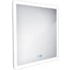 Nimco Zrkadlá - Zrkadlo s LED osvetlením, 60x60 cm, dotykový senzor, hliník ZP 19066VX