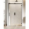 New Trendy Softi X Black sprchové dvere 130 cm posuvné čierna matná/priehľadné sklo EXK-5358