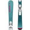 Zjazdové lyže Elan LIL FOX JRS+EL 7.5 Tyrkysová,Ružová