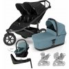 THULE Kočík 4v1 Urban Glide 3 Double Black s autosedačkou Maple Mid Blue, základňou a adaptérmi 2025