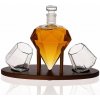 Darčeková sada na Whiskey poháre, decanter 850ML Diamond