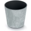 PROSPERPLAST Kvetináč URBI ROUND EFFECT 30cm betónový