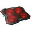 Chladiaca podložka C-TECH Zefyros (GCP-01R), casual gaming, 17,3'', červené podsvietenie, regulácia otáča GCP-01R