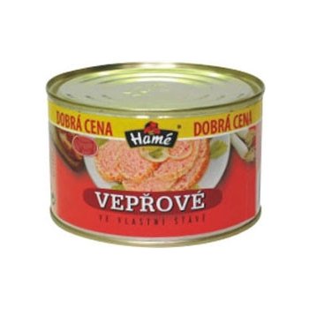 Hamé vepřové ve vlastní šťávě, 400g