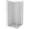 Mexen Roma Duo, sprchovací kút 80 (dvere) x 80 (dvere) cm, 6mm číre sklo, chrómový profil, 854-080-080-02-00