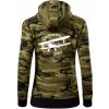 Still Plays With Planes - Mikina dámska trendy zipper s kapucňou - XS ( Zelený maskáč )