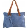 Barebag Moderná dámska kabelka cez rameno denim modrá
