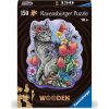 RAVENSBURGER Drevené obrysové puzzle Kúzelná mačka 150 dielikov