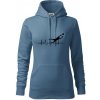 Ekg futbal brankár - Mikina dámská Cape s kapucí - L ( Denim )