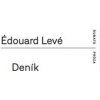Deník - Édouard Levé