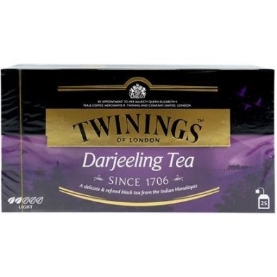 TWININGS Čierny čaj Darjeeling 25 x 2 g