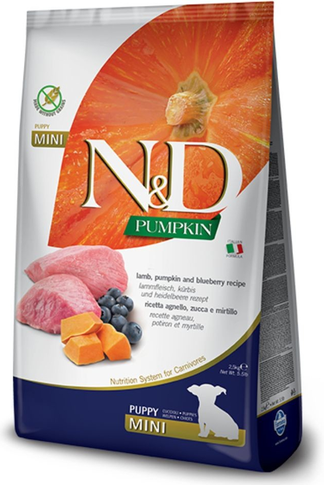 N&D Ancestral Grain Low Grain Adult MINI lamb and blueberry 7 kg