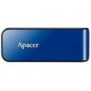 Apacer USB flash disk, USB 2.0, 64GB, AH334, modrý, AP64GAH334U-1, USB A, s výsuvným konektorom