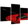 Obraz červené gitary (Obraz 90x60cm)