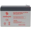 Conexpro baterie AGM 12V, 9Ah, životnost 10 let, Faston 6,3mm, Deep cycle AGM-12-9-DP