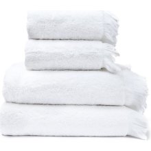 Bonami Selection Sada 2 bielych uterákov a 2 osušiek viec rozmerov
