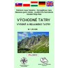 Východné Tatry - Vysoké a Belianske Tatry mapa autorov