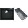 Franke Urban žulový drez s odkvapkávacou vložkou 56x50 cm sivá/grafitová/ónyxová 114.0741.980