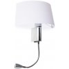 AZZARDO Amadeo Oval LED AZ2418 + AZ2421 (Nástenné svietidlo Amadeo Oval LED White.)