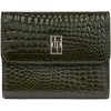 Dámska peňaženka z prírodnej kože zelená Paolo Peruzzi
