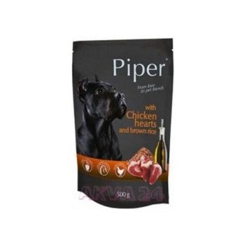 Piper Adult s kuracími srdciami a hnedou ryžou 500 g