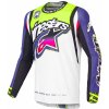Alpinestars SUPERTECH SX DIRT STUDIOS bielo-fialovo-růžovo-žltý