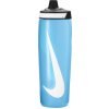 Fľaša NIKE-REFUEL BOTTLE BALTIC BLUE/BLACK/WHITE Modrá 0,7 L 26/27