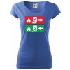 Lidé utíkají, hasiči přibíhají - Dámske tričko Pure - 2XL ( Svetlomodrá )