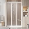 Ravak ASDP3-90 198 trojdielné sprchové dvere, biela+grape 87 - 91 x 198 cm, biela, 00V701R2ZG