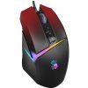 A4tech Bloody W60 Max Activated, RGB podsvícená herní myš, 12000 DPI, USB, černá/červená
