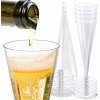 PLASTOVÉ POHÁRE 120 ML POHÁRE NA ŠAMPANSKÉ NA VÍNO Sada 10 ks
