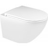 Hagser Beno wc misa s pomaly sa sklápajúcim sedadlom závesné bez oplachovacieho kruhu biela HGR13000042