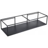 CERANO - Podperná konzola pod dvojumývadlo Geminia - čierna matná - 133x33x45 cm CER-WA08-SH