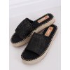 BK Čierne šľapky pletené espedryli 29224_31 Čierny 38