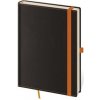 Helma 365 Linajkový zápisník Black Orange A5 (L)