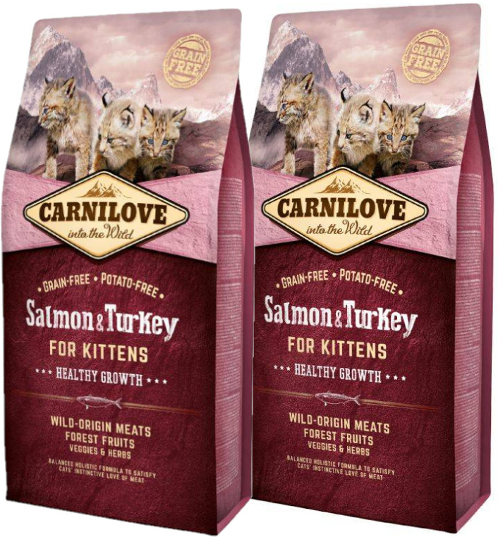 Carnilove Salmon & Turkey for Kittens Healthy Growth 2 x 6 kg