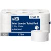 Toaletný papier 2-vrstv. TORK Mini Jumbo 19 cm, návin 170 m, biely T2 (12 ks)