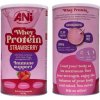 Jahodový Whey Protein s adaptogenními hubami-Reishi-Chaga-Lion's mane-Cordyceps-Ashwagandha-MCT olejom 450g 15x30g ANi
