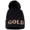 Čiapka Goldbergh Hodd Beanie Black/Gold uni