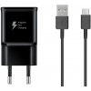 EP-TA200EBE + EP-DG970BBE Samsung 15W Cestovní nabíječka + USB-C Datový Kabel Black (OOB Bulk) 2446314