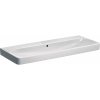 Geberit Smyle Square Dvojumývadlo, 120x48 cm, s prepadom, bez otvoru na batériu, biela 500.225.01.1