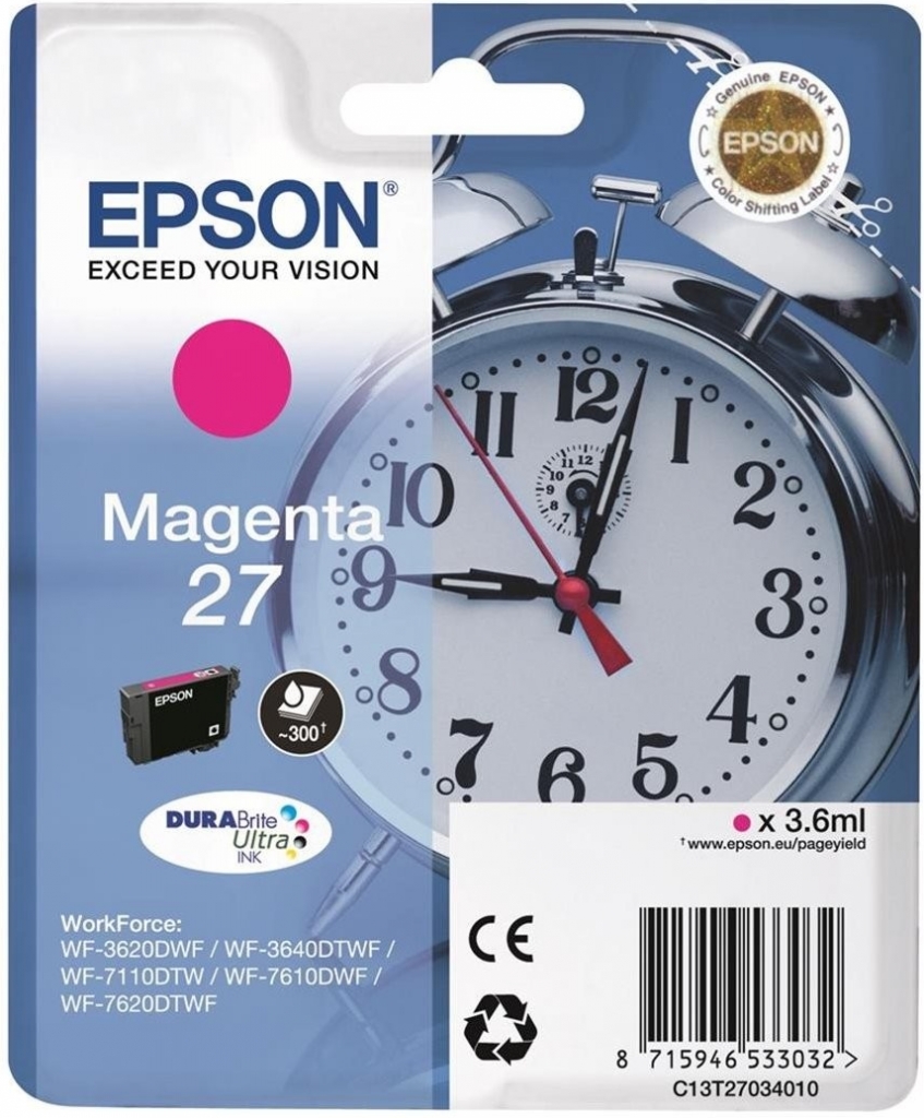 Epson 27 Magenta - originálny