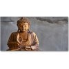 Foto obraz fotografie na skle drevený budha 100x50 cm