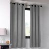 Zatemňovací záves blackout NOTTE šedý 135 x 180 cm sada 2 ks