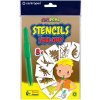 Šablóny papierové CENTROPEN 9996/G Dinosaury, sada 8 ks